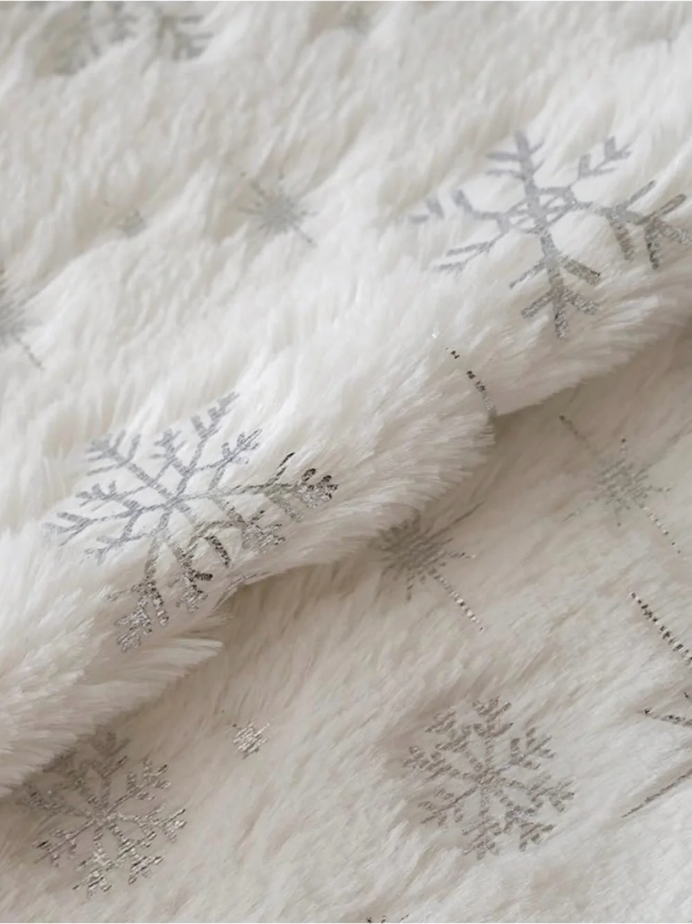 White Snowflake Decorative Throw Pillow - Holiday Accent